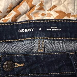 Old Navy Women's Mid-Rise Boot-Cut Jeans - Blue